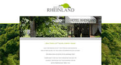 Desktop Screenshot of hotel-rheinland.de