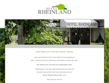 Tablet Screenshot of hotel-rheinland.de